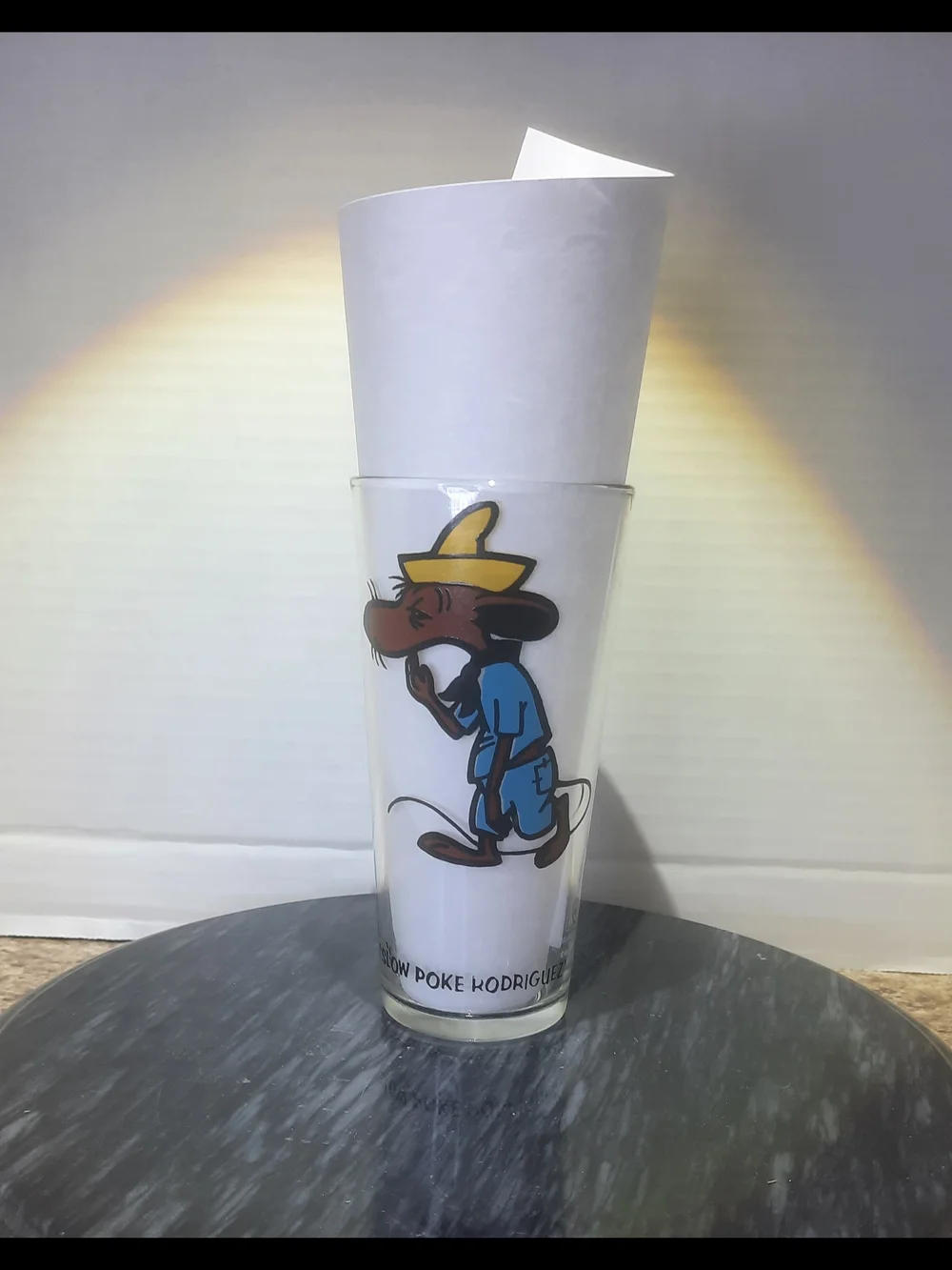 Vintage Slow Poke Rodriguez Collector Glass Cup
